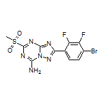 2-(4-Bromo-2,3-difluorophenyl)-5-(methylsulfonyl)-[1,2,4]triazolo[1,5-a][1,3,5]triazin-7-amine