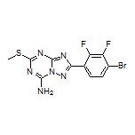 2-(4-Bromo-2,3-difluorophenyl)-5-(methylthio)-[1,2,4]triazolo[1,5-a][1,3,5]triazin-7-amine