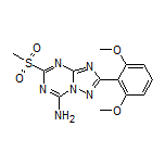 2-(2,6-Dimethoxyphenyl)-5-(methylsulfonyl)-[1,2,4]triazolo[1,5-a][1,3,5]triazin-7-amine