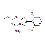 2-(2,6-Dimethoxyphenyl)-5-(methylthio)-[1,2,4]triazolo[1,5-a][1,3,5]triazin-7-amine