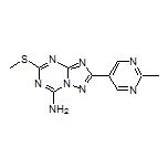 2-(2-Methylpyrimidin-5-yl)-5-(methylthio)-[1,2,4]triazolo[1,5-a][1,3,5]triazin-7-amine