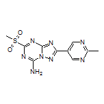 2-(2-Methylpyrimidin-5-yl)-5-(methylsulfonyl)-[1,2,4]triazolo[1,5-a][1,3,5]triazin-7-amine