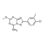 2-(4-Chloro-3-iodophenyl)-5-(methylthio)-[1,2,4]triazolo[1,5-a][1,3,5]triazin-7-amine