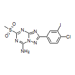 2-(4-Chloro-3-iodophenyl)-5-(methylsulfonyl)-[1,2,4]triazolo[1,5-a][1,3,5]triazin-7-amine