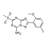 2-(5-Iodo-2-methoxyphenyl)-5-(methylsulfonyl)-[1,2,4]triazolo[1,5-a][1,3,5]triazin-7-amine