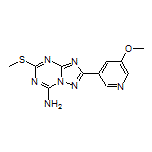 2-(5-Methoxypyridin-3-yl)-5-(methylthio)-[1,2,4]triazolo[1,5-a][1,3,5]triazin-7-amine