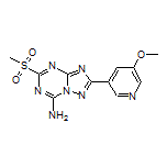 2-(5-Methoxypyridin-3-yl)-5-(methylsulfonyl)-[1,2,4]triazolo[1,5-a][1,3,5]triazin-7-amine