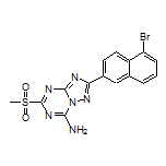 2-(5-Bromonaphthalen-2-yl)-5-(methylsulfonyl)-[1,2,4]triazolo[1,5-a][1,3,5]triazin-7-amine