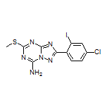 2-(4-Chloro-2-iodophenyl)-5-(methylthio)-[1,2,4]triazolo[1,5-a][1,3,5]triazin-7-amine