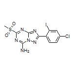 2-(4-Chloro-2-iodophenyl)-5-(methylsulfonyl)-[1,2,4]triazolo[1,5-a][1,3,5]triazin-7-amine