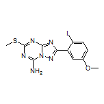 2-(2-Iodo-5-methoxyphenyl)-5-(methylthio)-[1,2,4]triazolo[1,5-a][1,3,5]triazin-7-amine