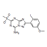 2-(2-Iodo-5-methoxyphenyl)-5-(methylsulfonyl)-[1,2,4]triazolo[1,5-a][1,3,5]triazin-7-amine