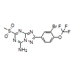 2-[3-Bromo-4-(trifluoromethoxy)phenyl]-5-(methylsulfonyl)-[1,2,4]triazolo[1,5-a][1,3,5]triazin-7-amine