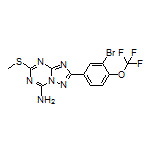 2-[3-Bromo-4-(trifluoromethoxy)phenyl]-5-(methylthio)-[1,2,4]triazolo[1,5-a][1,3,5]triazin-7-amine