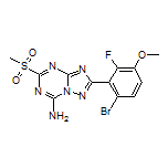 2-(6-Bromo-2-fluoro-3-methoxyphenyl)-5-(methylsulfonyl)-[1,2,4]triazolo[1,5-a][1,3,5]triazin-7-amine