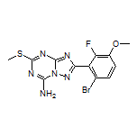 2-(6-Bromo-2-fluoro-3-methoxyphenyl)-5-(methylthio)-[1,2,4]triazolo[1,5-a][1,3,5]triazin-7-amine