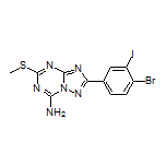 2-(4-Bromo-3-iodophenyl)-5-(methylthio)-[1,2,4]triazolo[1,5-a][1,3,5]triazin-7-amine