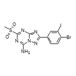 2-(4-Bromo-3-iodophenyl)-5-(methylsulfonyl)-[1,2,4]triazolo[1,5-a][1,3,5]triazin-7-amine