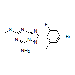 2-(4-Bromo-2-fluoro-6-methylphenyl)-5-(methylthio)-[1,2,4]triazolo[1,5-a][1,3,5]triazin-7-amine