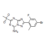 2-(4-Bromo-2-fluoro-6-methylphenyl)-5-(methylsulfonyl)-[1,2,4]triazolo[1,5-a][1,3,5]triazin-7-amine