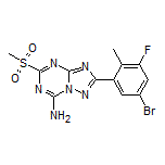 2-(5-Bromo-3-fluoro-2-methylphenyl)-5-(methylsulfonyl)-[1,2,4]triazolo[1,5-a][1,3,5]triazin-7-amine