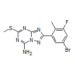 2-(5-Bromo-3-fluoro-2-methylphenyl)-5-(methylthio)-[1,2,4]triazolo[1,5-a][1,3,5]triazin-7-amine