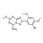 2-(5-Bromo-2,4-dimethoxyphenyl)-5-(methylthio)-[1,2,4]triazolo[1,5-a][1,3,5]triazin-7-amine