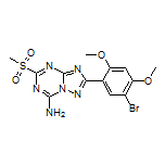 2-(5-Bromo-2,4-dimethoxyphenyl)-5-(methylsulfonyl)-[1,2,4]triazolo[1,5-a][1,3,5]triazin-7-amine