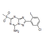 2-(5-Chloro-2-iodophenyl)-5-(methylsulfonyl)-[1,2,4]triazolo[1,5-a][1,3,5]triazin-7-amine