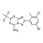 2-(5-Bromo-3-chloro-2-methylphenyl)-5-(methylsulfonyl)-[1,2,4]triazolo[1,5-a][1,3,5]triazin-7-amine