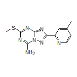 2-(4-Methylpyridin-2-yl)-5-(methylthio)-[1,2,4]triazolo[1,5-a][1,3,5]triazin-7-amine