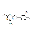 2-(3-Bromo-4-ethoxyphenyl)-5-(methylthio)-[1,2,4]triazolo[1,5-a][1,3,5]triazin-7-amine