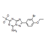 2-(3-Bromo-4-ethoxyphenyl)-5-(methylsulfonyl)-[1,2,4]triazolo[1,5-a][1,3,5]triazin-7-amine