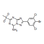 2-(4-Bromo-3,5-dichlorophenyl)-5-(methylsulfonyl)-[1,2,4]triazolo[1,5-a][1,3,5]triazin-7-amine