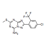 2-[4-Chloro-2-(trifluoromethyl)phenyl]-5-(methylthio)-[1,2,4]triazolo[1,5-a][1,3,5]triazin-7-amine