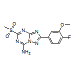 2-(4-Fluoro-3-methoxyphenyl)-5-(methylsulfonyl)-[1,2,4]triazolo[1,5-a][1,3,5]triazin-7-amine