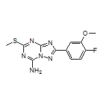 2-(4-Fluoro-3-methoxyphenyl)-5-(methylthio)-[1,2,4]triazolo[1,5-a][1,3,5]triazin-7-amine