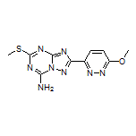 2-(6-Methoxypyridazin-3-yl)-5-(methylthio)-[1,2,4]triazolo[1,5-a][1,3,5]triazin-7-amine