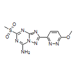 2-(6-Methoxypyridazin-3-yl)-5-(methylsulfonyl)-[1,2,4]triazolo[1,5-a][1,3,5]triazin-7-amine