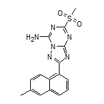 2-(6-Methylnaphthalen-1-yl)-5-(methylsulfonyl)-[1,2,4]triazolo[1,5-a][1,3,5]triazin-7-amine