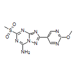 2-(2-Methoxypyrimidin-5-yl)-5-(methylsulfonyl)-[1,2,4]triazolo[1,5-a][1,3,5]triazin-7-amine