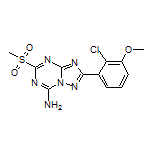 2-(2-Chloro-3-methoxyphenyl)-5-(methylsulfonyl)-[1,2,4]triazolo[1,5-a][1,3,5]triazin-7-amine