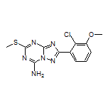 2-(2-Chloro-3-methoxyphenyl)-5-(methylthio)-[1,2,4]triazolo[1,5-a][1,3,5]triazin-7-amine