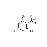 3-Bromo-5-chloro-4-(trifluoromethyl)phenol