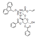 6-[(S)-3-(Allyloxy)-2-(Fmoc-amino)-3-oxopropoxy]-5-azido-2-(hydroxymethyl)tetrahydro-2H-pyran-3,4-diyl (2R,3R,4R,5R,6R)-Dibenzoate