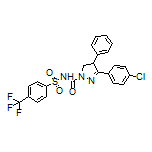 3-(4-Chlorophenyl)-4-phenyl-N-[[4-(trifluoromethyl)phenyl]sulfonyl]-4,5-dihydro-1H-pyrazole-1-carboxamide