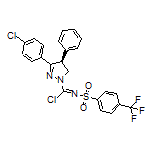 (S)-3-(4-Chlorophenyl)-4-phenyl-N-[[4-(trifluoromethyl)phenyl]sulfonyl]-4,5-dihydro-1H-pyrazole-1-carbimidoyl Chloride