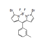 3,7-Dibromo-5,5-difluoro-10-(m-tolyl)-5H-dipyrrolo[1,2-c:2’,1’-f][1,3,2]diazaborinin-4-ium-5-uide