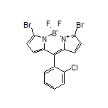 3,7-Dibromo-10-(2-chlorophenyl)-5,5-difluoro-5H-dipyrrolo[1,2-c:2’,1’-f][1,3,2]diazaborinin-4-ium-5-uide