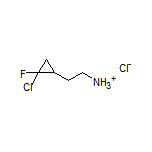 2-(2-Chloro-2-fluorocyclopropyl)ethanaminium Chloride